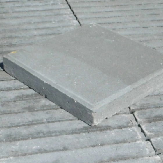 BETONTEGEL 30X30X6CM GRIJS FACET (R)