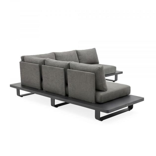 Porto - Loungeset 2,5-zits Antraciet