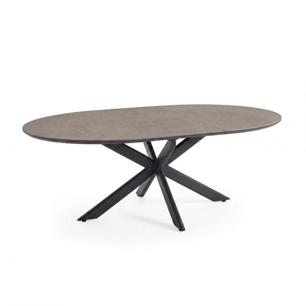 Fellow - Uitschuifbare eettafel 145/200x145x75 cm Antraciet