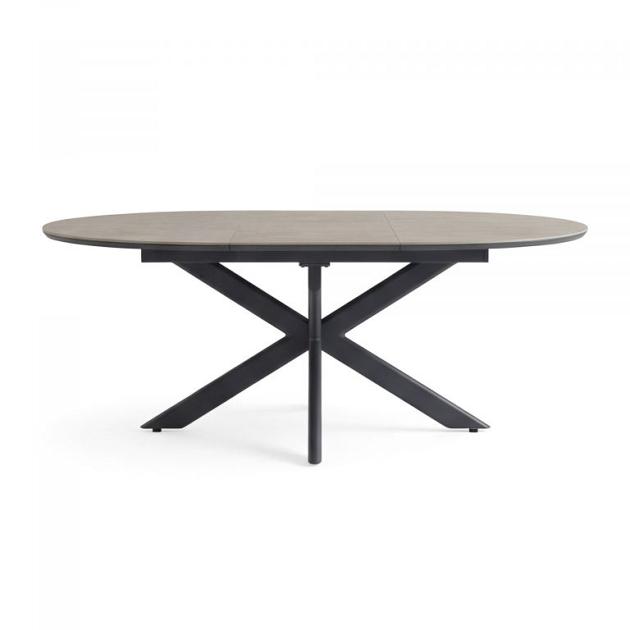 Fellow - Uitschuifbare eettafel 145/200x145x75 cm Antraciet