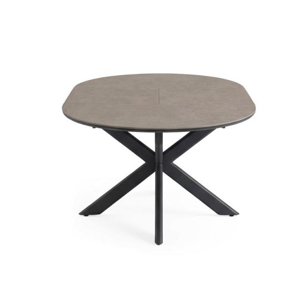 Fellow - Uitschuifbare eettafel 145/200x145x75 cm Antraciet