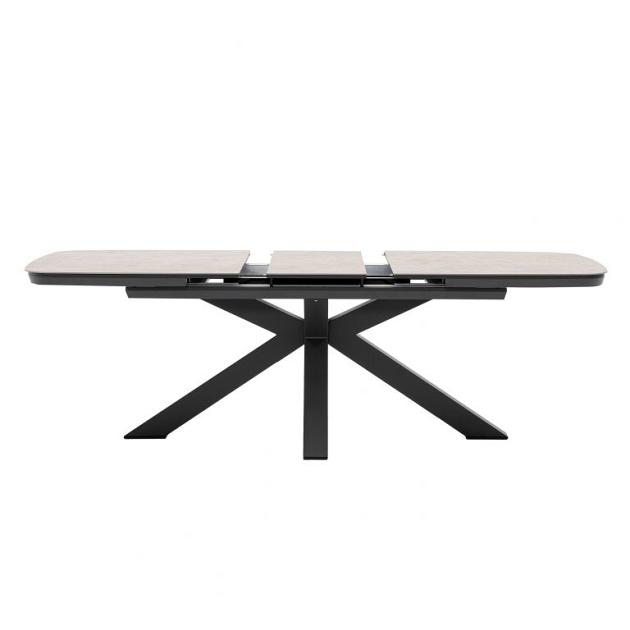 Torino - Uitschuifbare eettafel 180/220x100 cm Antraciet