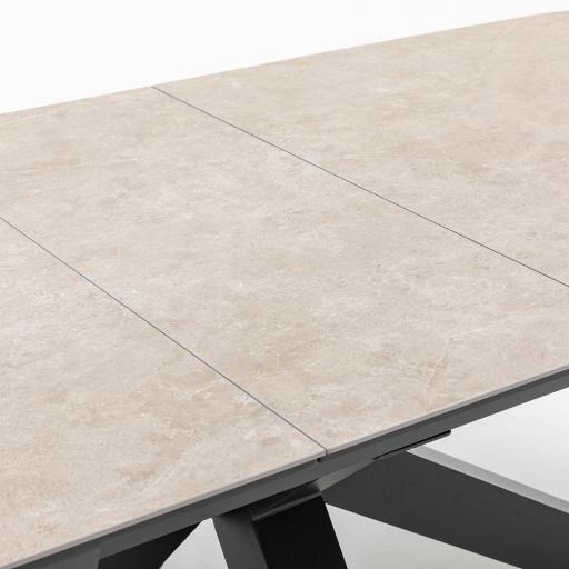 Torino - Uitschuifbare eettafel 180/220x100 cm Antraciet