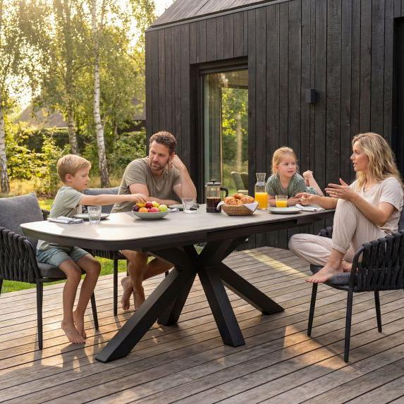 Torino - Dining tuinstoel Antraciet