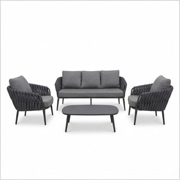 Torino - Loungeset Antraciet