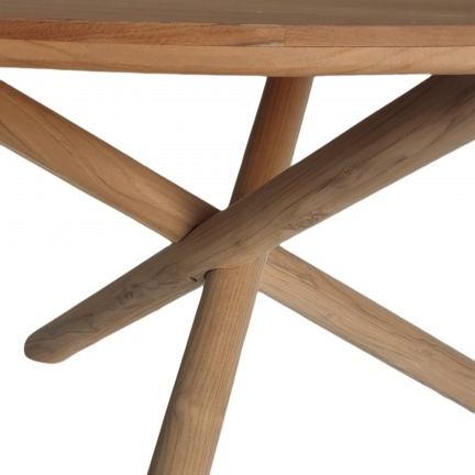 Mola - Ronde eettafel van teak hout hout Teak