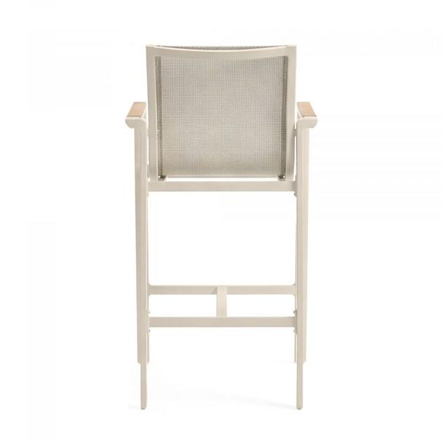 Paros - Barkruk outdoor met armleuning Zand