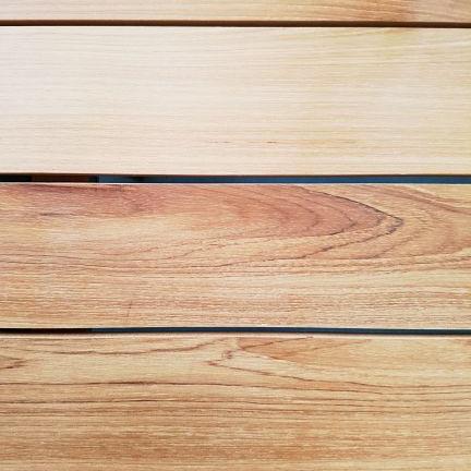 Paros - Eettafel 160x90 cm Teak - Antraciet