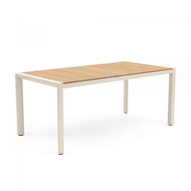 Paros - Eettafel 210x90 cm Teak - Zand