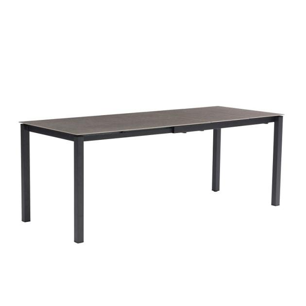 Palazzo - Uitschuifbare eettafel 120/160-200x80 cm Antraciet