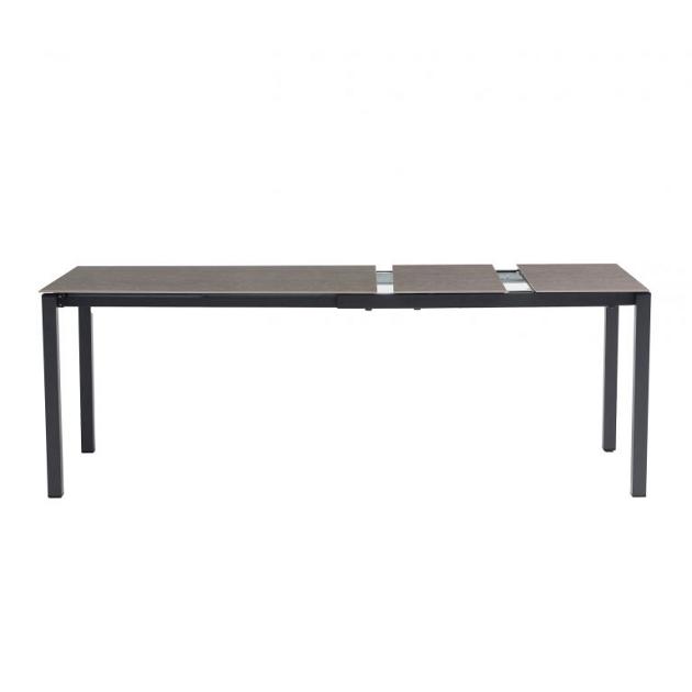 Palazzo - Uitschuifbare eettafel 120/160-200x80 cm Antraciet