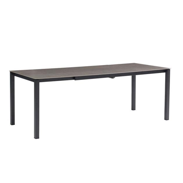 Palazzo - Uitschuifbare eettafel 160/210x90 cm Antraciet