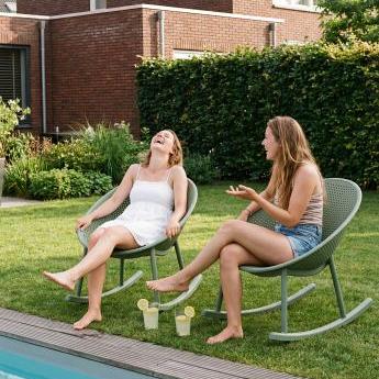 Qosy - Schommelstoel outdoor Groen
