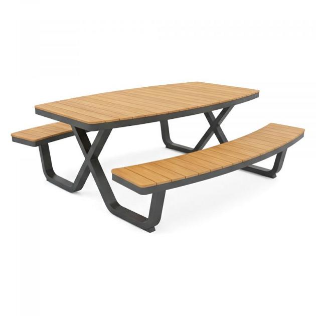 Buddy - Picknicktafel  Polywood - Zwart