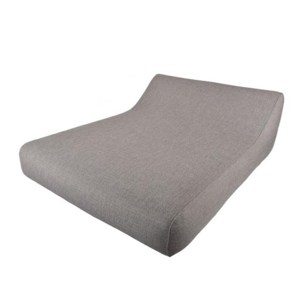 Twin - Opblaasbare twin lounger met lage rugleuning Antraciet