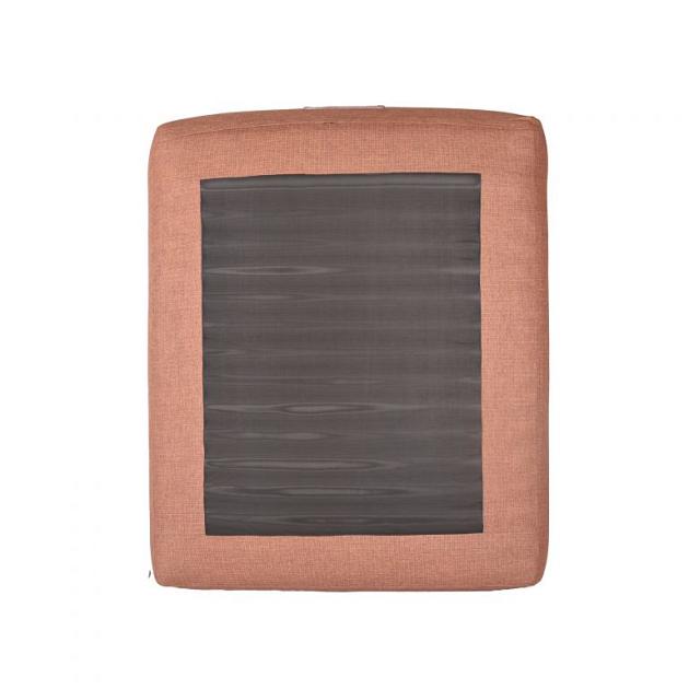 Twin - Opblaasbare twin lounger met lage rugleuning Terracotta
