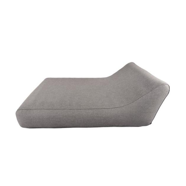 Lounge - Opblaasbaar 2-persoons ligbed met hoge rugleuning Antraciet