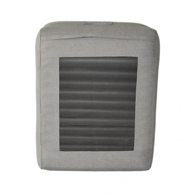 Lounge - Opblaasbaar 2-persoons ligbed met hoge rugleuning Antraciet