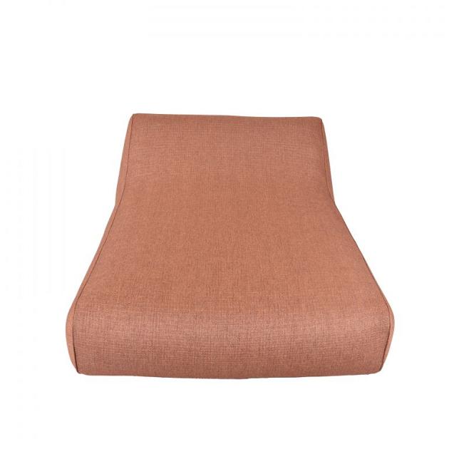 Lounge - Opblaasbaar 2-persoons ligbed met hoge rugleuning Terracotta