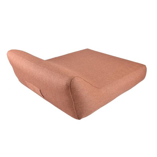 Lounge - Opblaasbaar 2-persoons ligbed met hoge rugleuning Terracotta