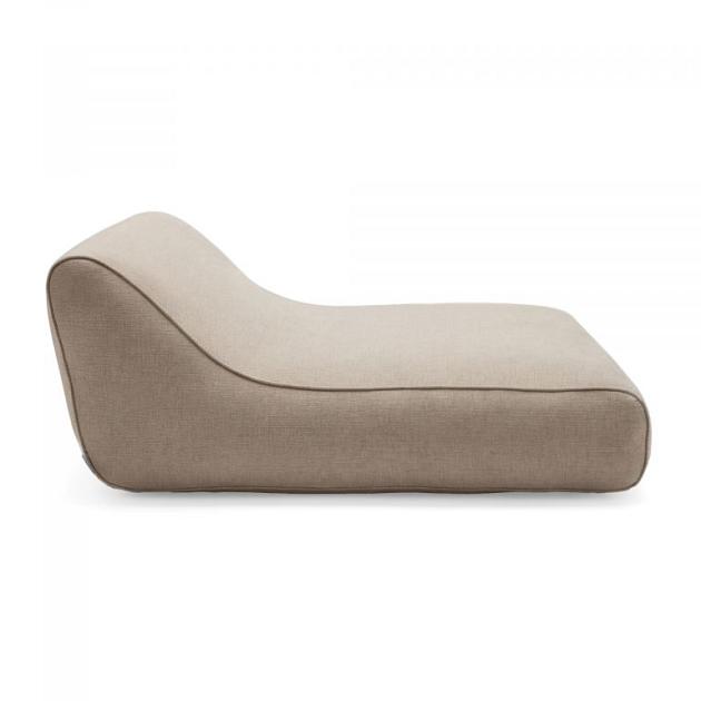 Lounge - Opblaasbaar 2-persoons ligbed met hoge rugleuning Zand