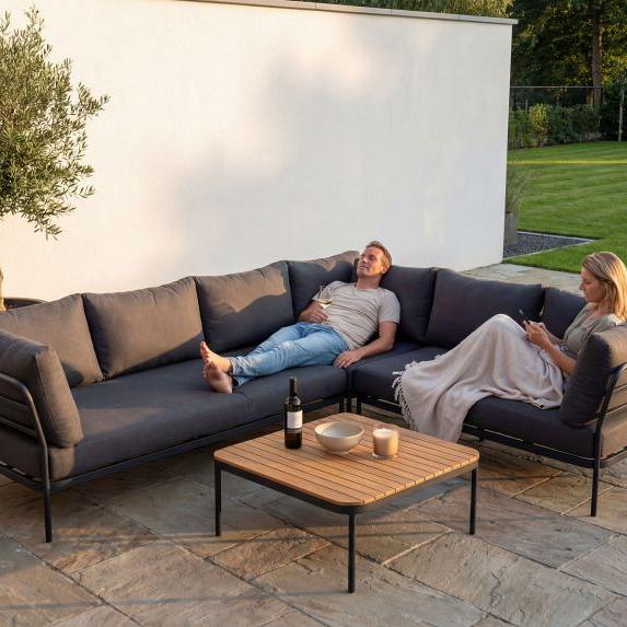 Bordeaux - Loungeset Antraciet