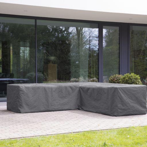 Beschermhoes voor loungesets L-vorm 215/85×215/85x70cm Donkergrijs