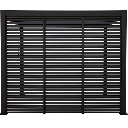 Louvre - Zijwand horizontaal 93 cm (Voor Cadiz wand 300 cm) Antraciet
