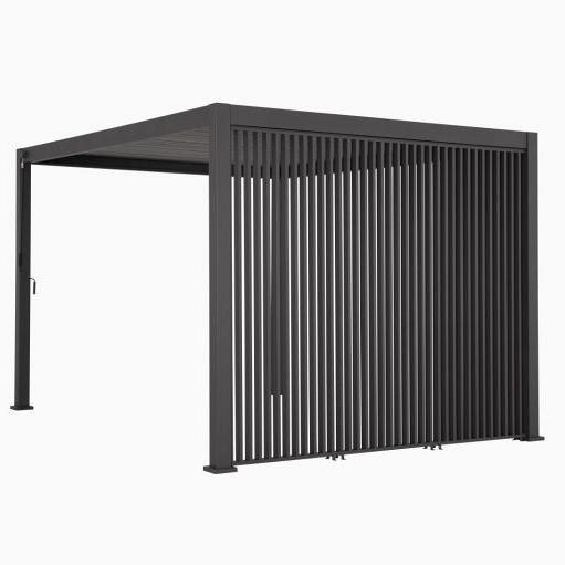 Vertical - Zijwand verticaal 123 cm (voor Cadiz wand 400 cm) Antraciet