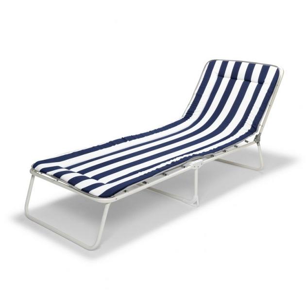 Chiemsee - Camping ligbed Wit - Blauw