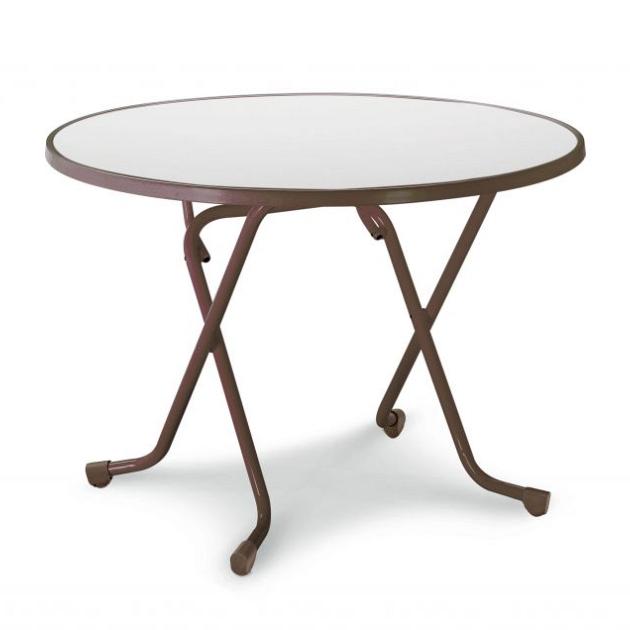 Dublin - Klaptafel rond Ø 100 cm Bruin