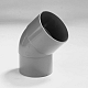 pvc hwa bocht 80mm 45 verjongde spie