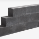 Muurblok strak antraciet  12x12x60 cm (R)