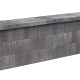 Muurblok - Alp.X.816  15x15x45  grijs - zwart gemêleerd