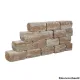 Muurblok - Alp.X.836 - 20x20x15 cm -  geel genuwanseerd