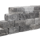 Muurblok - Alp.X.855 - 40x20x15 cm -  licht grijs gemêleerd