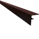 Aluminium F-profiel - Donkerbruin RAL 8028 - 7x7,8x400 cm