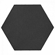 Playa.X2.204 - Zeskant 60/52,5x30x4 cm - Zwart