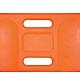 Kniekussen ergonomische vorm Softmat oranje afm.24x44cm, dikte 30mm