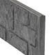 Beton motiefplaat antraciet H 36 x D 3,5 x L 184 cm Romeinsmotief