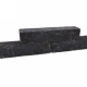 Muurblok getrommeld zwart 12x12x60 cm (E)