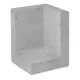 Keerwand Hoekelement 50x(2x100)x35cm (HxLxV) Grijs