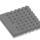 Oud Hollands Weave Rand 100x100x10 cm - Antraciet