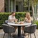 Porto - Ronde dining tuintafel Ø 130 cm Antraciet