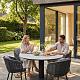 Porto - Ronde dining tuintafel Ø 130 cm Antraciet