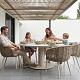 Porto - Ronde dining tuintafel Ø 130 cm Zand