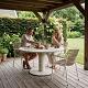 Porto - Ronde dining tuintafel Ø 130 cm Zand