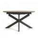 Fellow - Uitschuifbare eettafel 145/200x145x75 cm Antraciet
