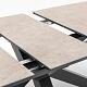 Torino - Uitschuifbare eettafel 180/220x100 cm Antraciet