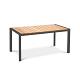 Paros - Eettafel 160x90 cm Teak - Antraciet